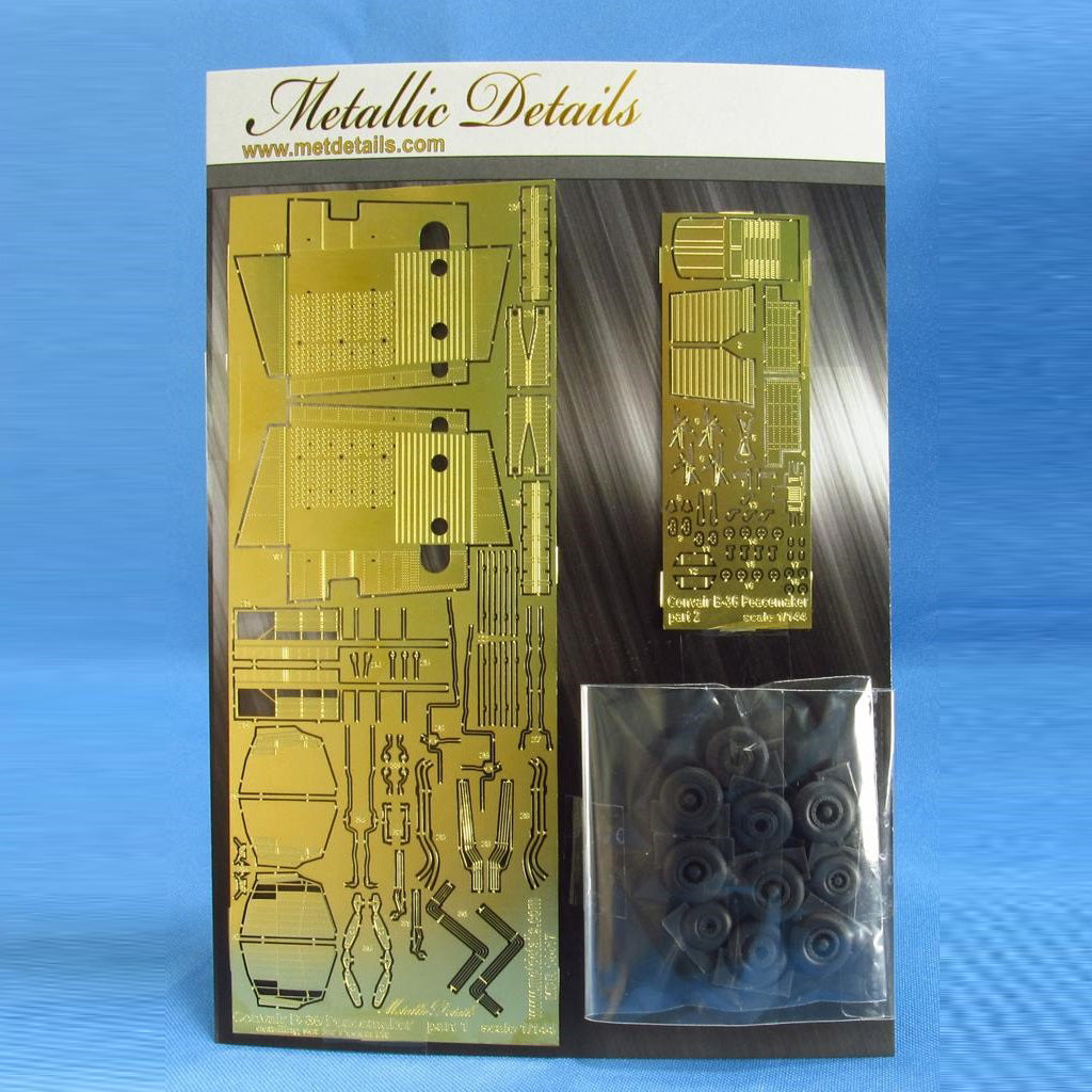 Detailing set for aircraft model Convair B-36 Peacemaker Exterior, Antennas and chassis niches (for Roden) Scale 1:144 Metallic Details MDR14417