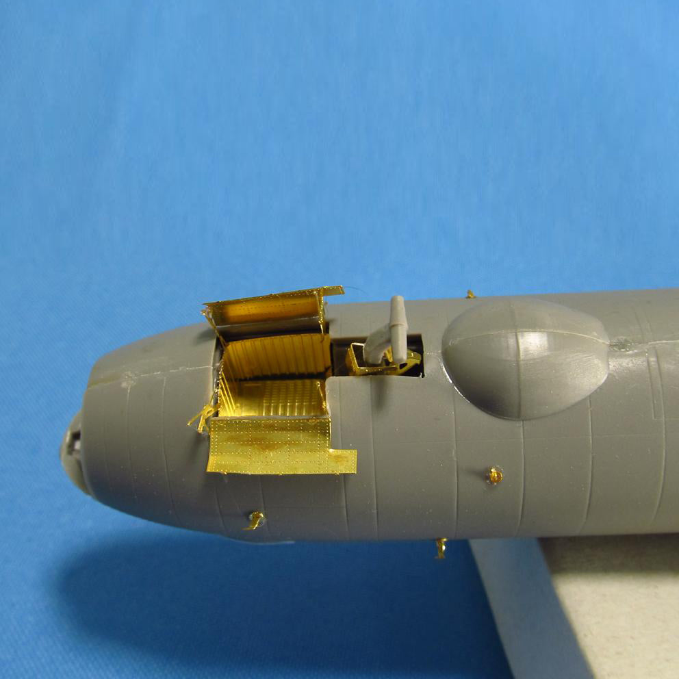 Detailing set for aircraft model Convair B-36 Peacemaker Exterior, Antennas and chassis niches (for Roden) Scale 1:144 Metallic Details MDR14417