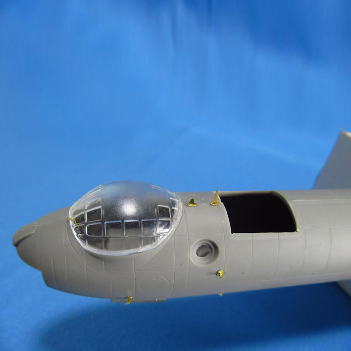 Detailing set for aircraft model Convair B-36 Peacemaker Exterior, Antennas and chassis niches (for Roden) Scale 1:144 Metallic Details MDR14417