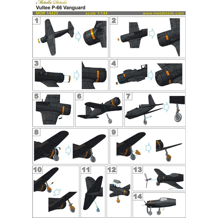 Vultee P-66 Vanguard Scale 1:144 Metallic Details MDR14425