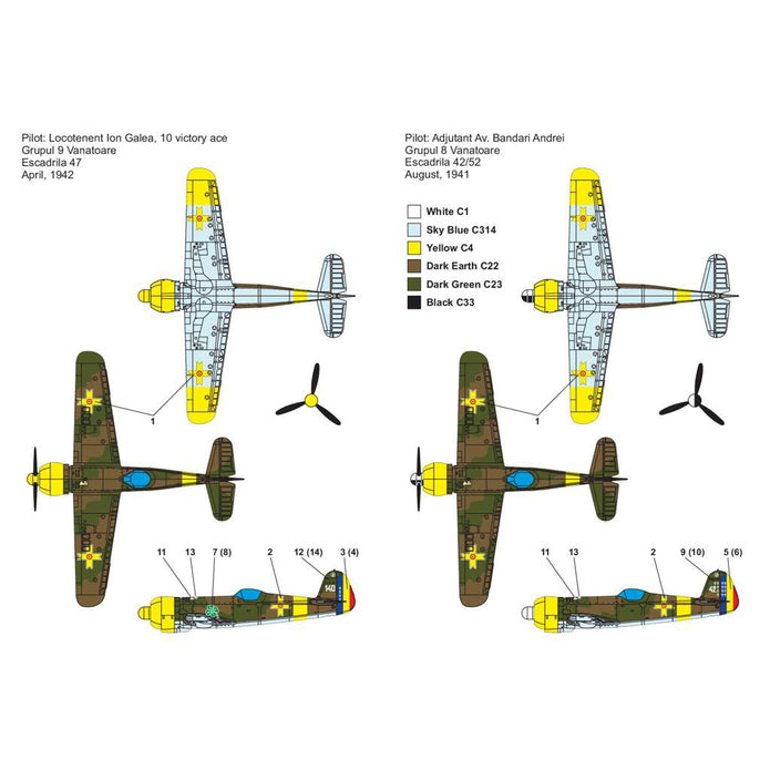 IAR 80 Aircraft Model Kit Scale 1:144 Metallic Details MDR14426