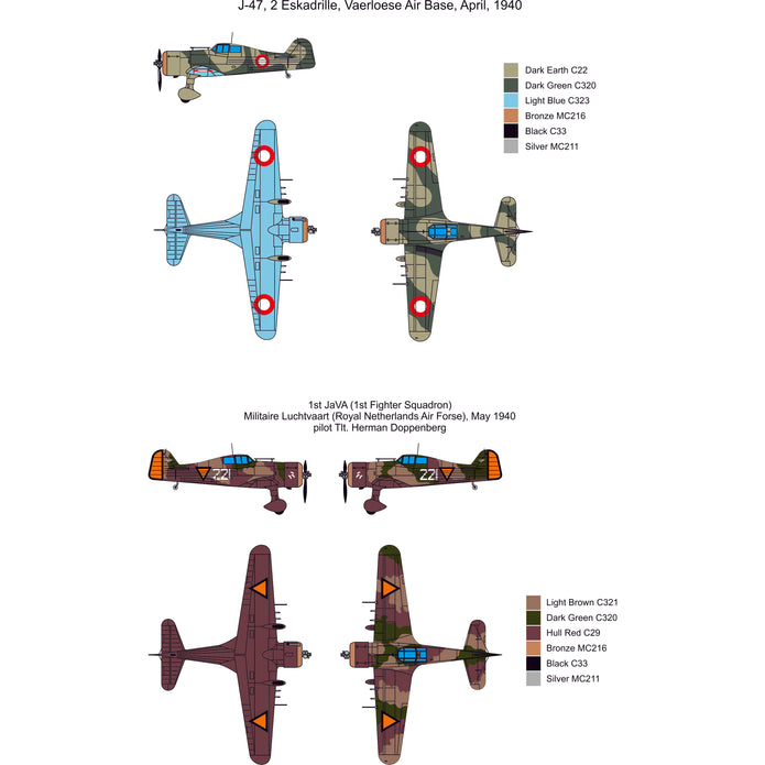 Fokker D.XXI Scale 1:144 Metallic Details MDR14438