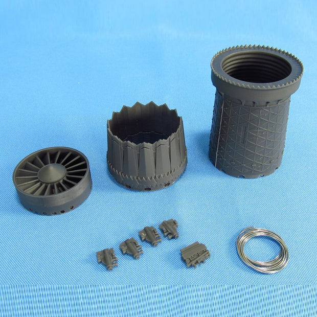 Lockheed-Martin F-35 A Lightning II, Detailing sets Jet Nozzels (Resin & Flexible Wire) Scale 1:32 (Recommended for kit: Italeri) Metallic Details MDR3201 - For Model Aircraft Kits