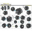 Pratt & Whitney R-1830 Engines, Detailing sets (Resin & Photoetch) Scale 1:32 (Recommended for kit: HobbyBoss) Metallic Details MDR3204 - For Aircraft Model Kits