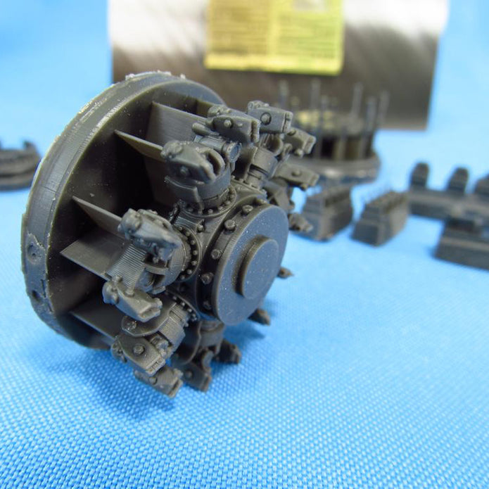 Pratt & Whitney R-1830 Engines, Detailing sets (Resin & Photoetch) Scale 1:32 (Recommended for kit: HobbyBoss) Metallic Details MDR3204 - For Aircraft Model Kits