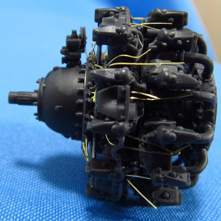 Pratt & Whitney R-1830 Engines, Detailing sets (Resin & Photoetch) Scale 1:32 (Recommended for kit: HobbyBoss) Metallic Details MDR3204 - For Aircraft Model Kits