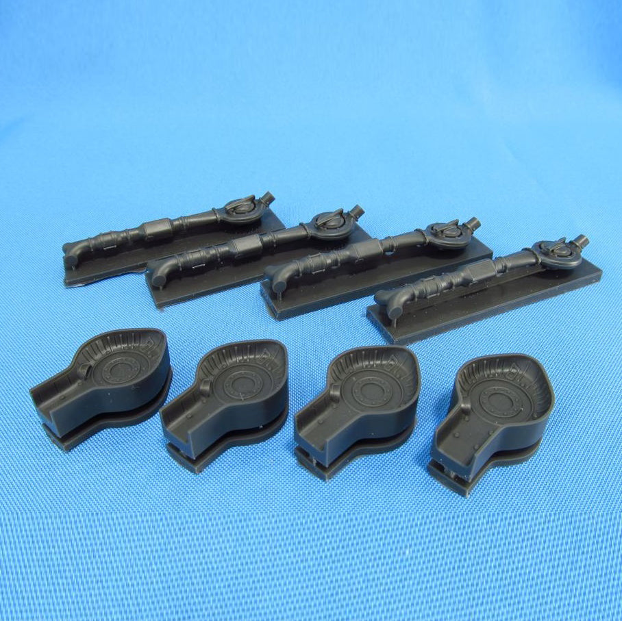 Consolidated B-24 Liberator, Detailing sets Engine Turbochargers (Resin) Scale 1:32 (Recommended for kit: HobbyBoss) Metallic Details MDR3205 - For Aircraft Model Kit
