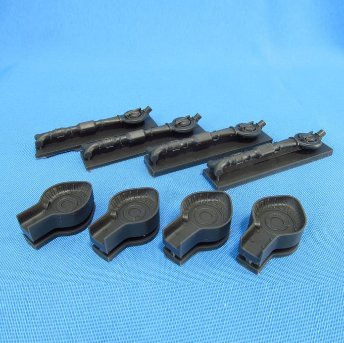 Consolidated B-24 Liberator, Detailing sets Engine Turbochargers (Resin) Scale 1:32 (Recommended for kit: HobbyBoss) Metallic Details MDR3205 - For Aircraft Model Kit