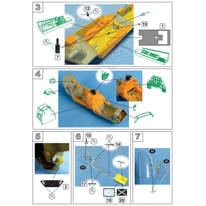 Bell AH-1G Cobra, Interior (for ICM) Scale 1:32 Metallic Details MDR3219