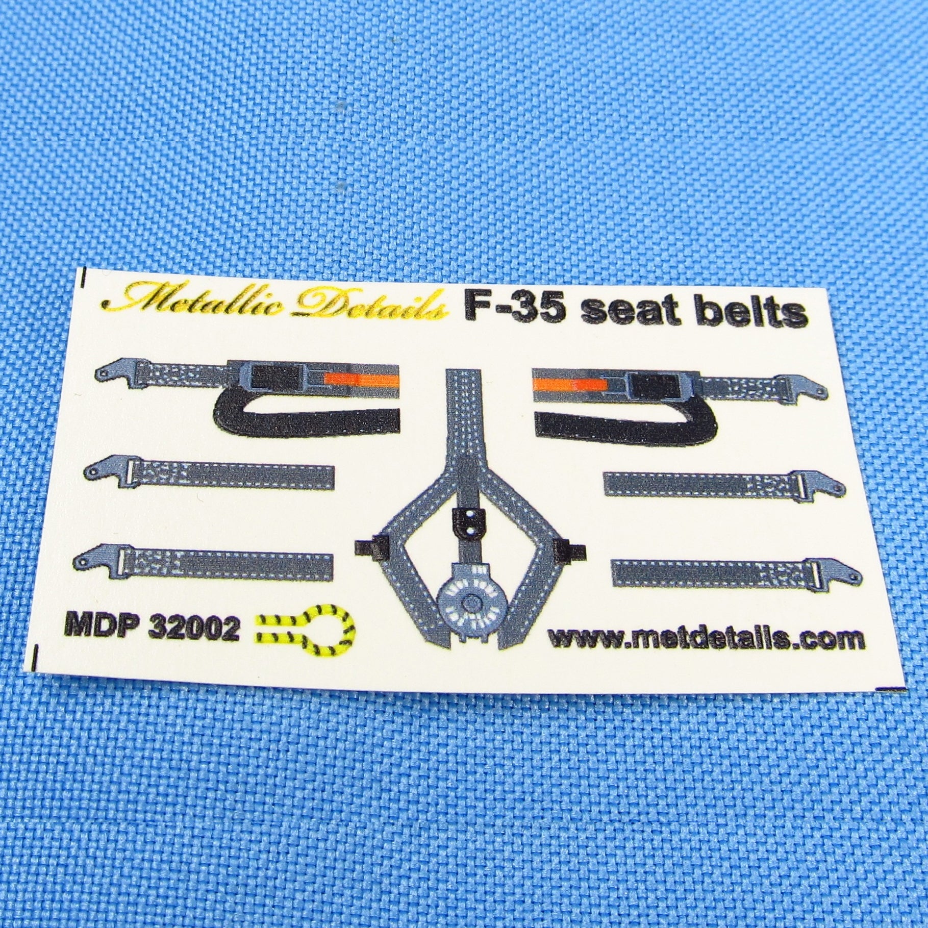 Lockheed-Martin F-35 A Lightning II, Ejection Seat + 3D Decal Scale 1:32 Metallic Details MDR3231 - For Aircraft Model Kits