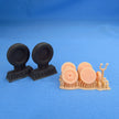 Gloster Gladiator, Wheels 3D-Printed (for ICM) Scale 1:32 Metallic Details MDR3236