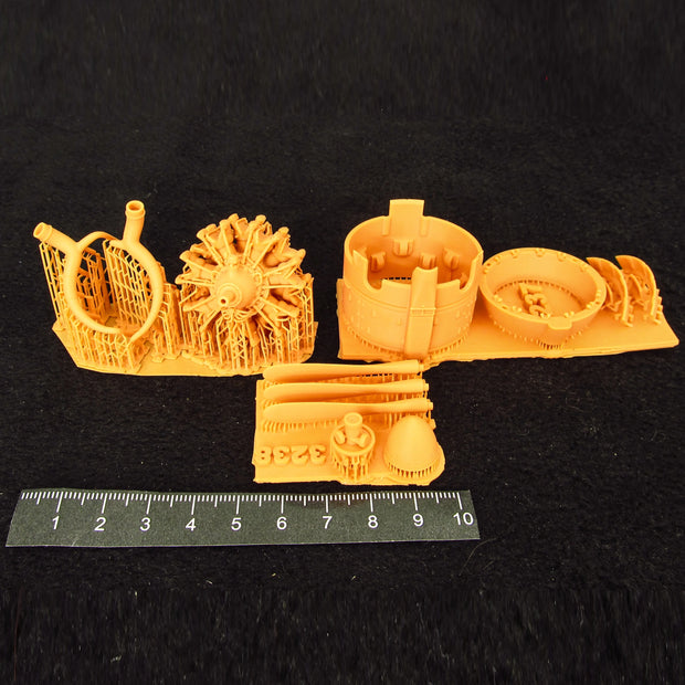 Fiat CR,42 Falco, Detailing sets Cowling, Engines and Propeller (3D-Printed) Scale 1:32 (Recommended for kit: ICM) Metallic Details MDR3237 - For Aircraft Models Kits