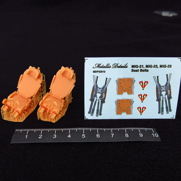 Ejection Seat KM-1M 2 pcs, Seats + 3D Decals Scale 1:32 Metallic Details MDR3239 - For Aircraft Model Kits