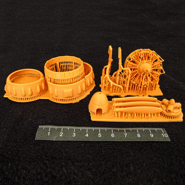 Arado Ar 196, Detailing sets Cowling, Propeller and Engines (3D-Printed) Scale 1:32 Metallic Details MDR3241 - For Model Kit Aircraft