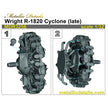 Wright Cyclone R-1820 late Scale 1:32 Metallic Details MDR3256