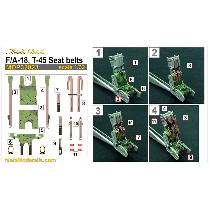 Martin-Baker Mk.14 Ejection Seat for F/A-18, T-45 Scale 1:32 Metallic Details MDR3258