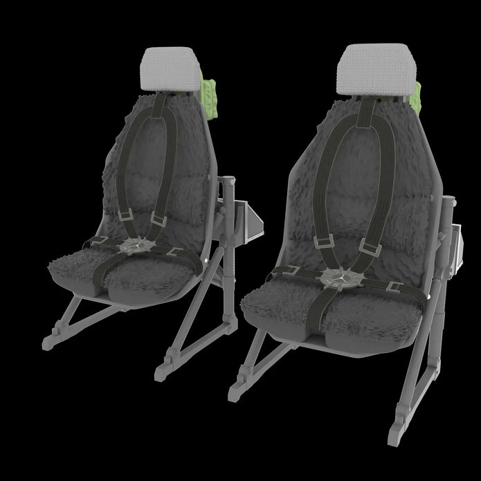 Pilot seats for UH-60, SH-60, MH-60 early Scale 1:32 Metallic Details MDR3259