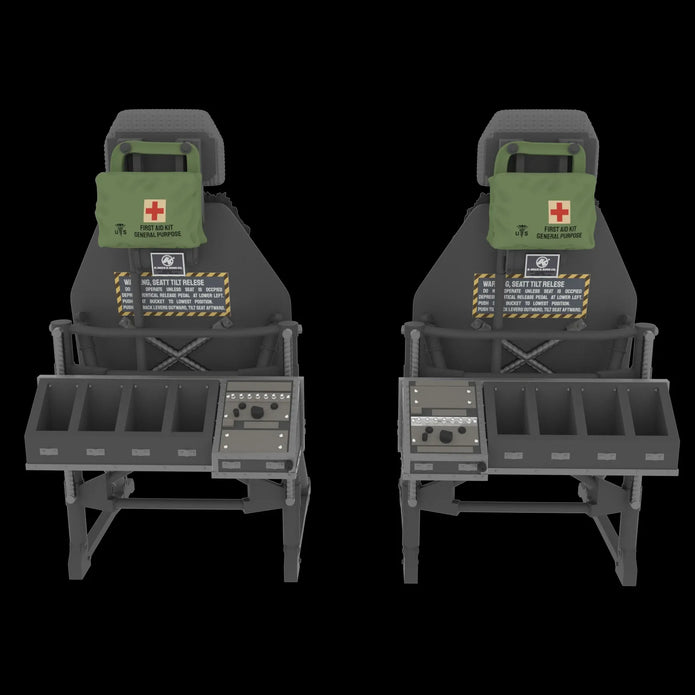 Pilot seats for UH-60, SH-60, MH-60 early Scale 1:32 Metallic Details MDR3259