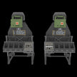 Pilot seats for UH-60, SH-60, MH-60 early Scale 1:32 Metallic Details MDR3259