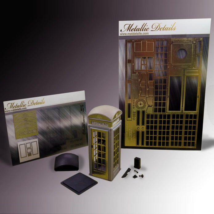 The telephone box Kiosk No,2 Scale 1:35 Metallic Details MDR3517
