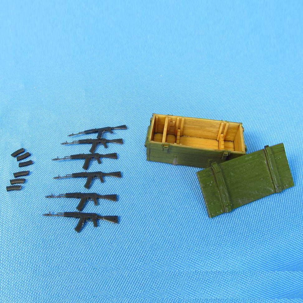 AK-74 (6 pcs) with delivery box Scale 1:35 Metallic Details MDR3523