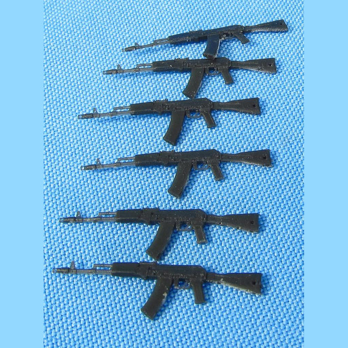 Set contains 3D-printed parts for detailing of 6 pcs AK-74 assault rifles Scale 1:35 Metallic Details MDR3525