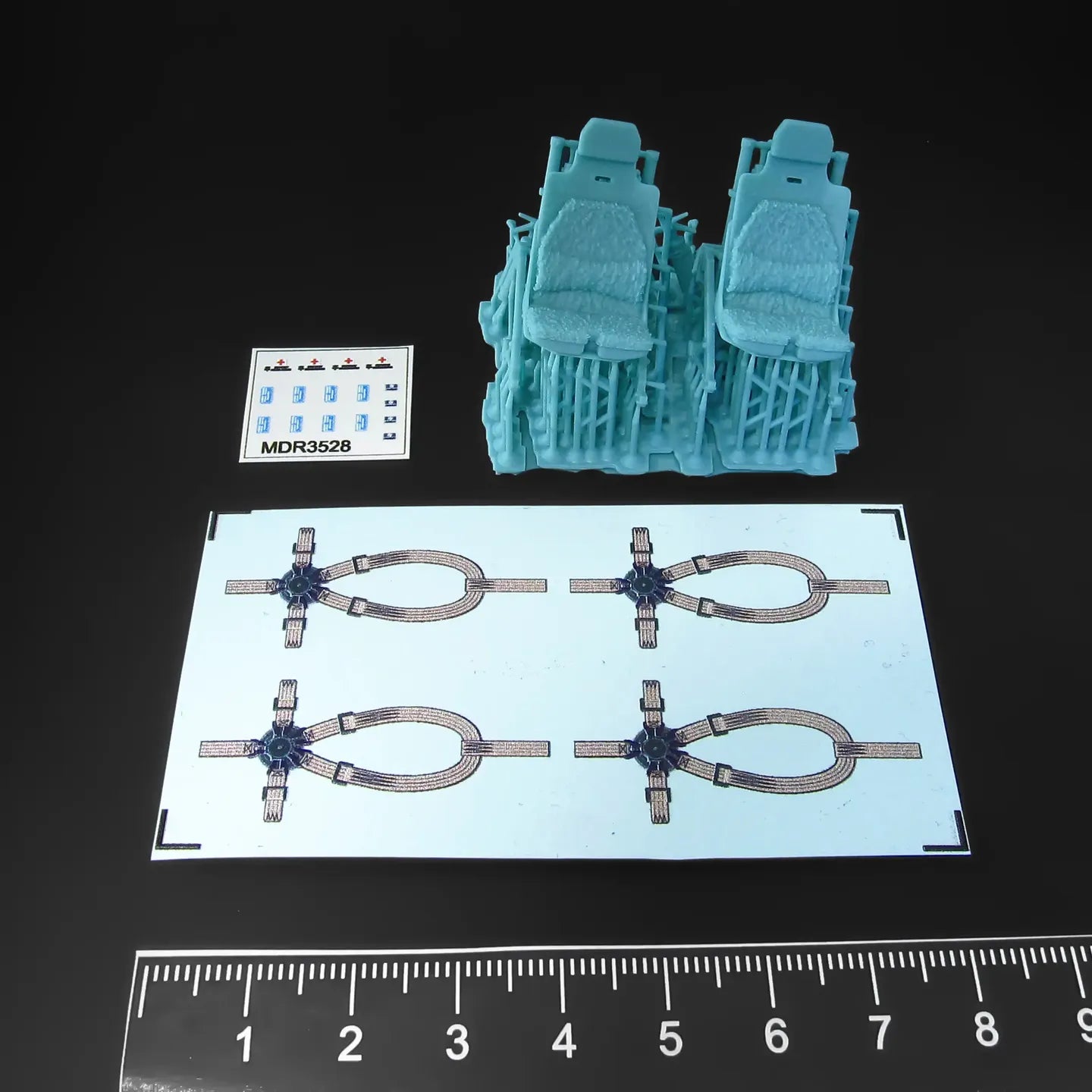Pilot seats for Sikorsky UH-60, SH-60, MH-60 late Scale 1:35 Metallic Details MDR3528