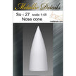 Nose cone for model Sukhoi Su-27 (for Academy) Scale 1:48 Metallic Details MDR4801