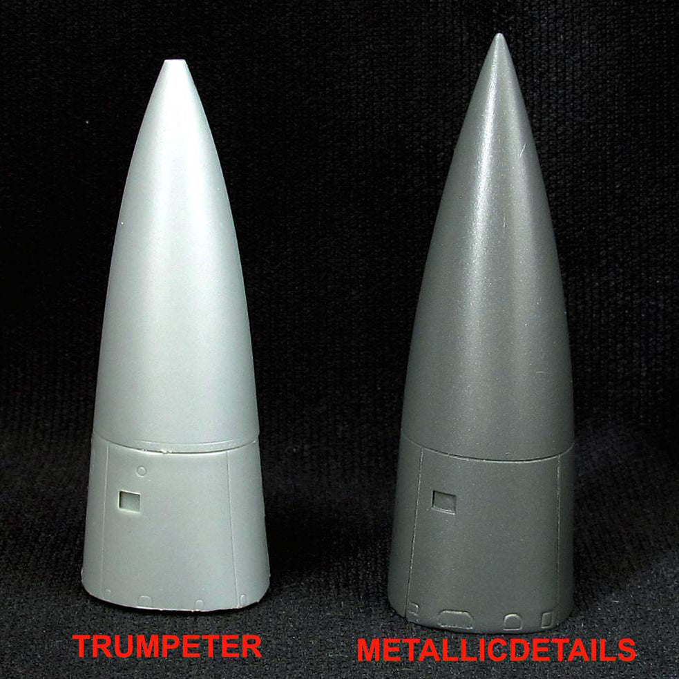 Nose cone for model aircraft Mikoyan MiG-23 (for Trumpeter) Scale 1:48 Metallic Details MDR4802