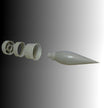 Lockheed SR-71 Blackbird. Inlet Cone (for Testors / Italeri) Scale 1:48 Metallic Details MDR4804