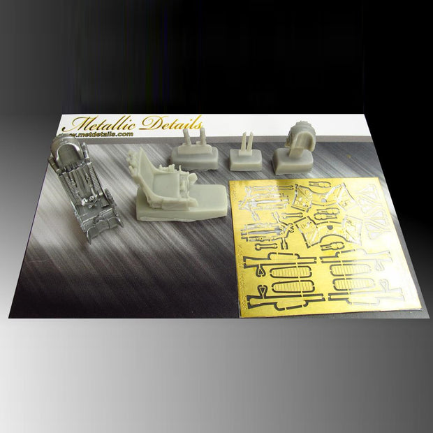 Ejection Seat K-36DM late (for: Su-24, Su-25, Su-27, MiG-29) Resin & Photoetch Scale 1:48 Metallic Details MDR4807 - For Model Kit Aircraft