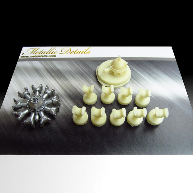 Wright R-1820 Cyclone, Detailing sets Engines (Resin) Scale 1:48 (Recommended for kit: Revell, Monogram) Metallic Details MDR4809 - For Aircraft Kit Model