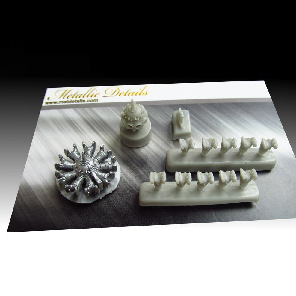 Pratt & Whitney R-985 Wasp Junior, Detailing sets Engines (Resin) Scale 1:48 (Recommended for kit: ICM) Metallic Details MDR4810 - For Aircraft Kit Model