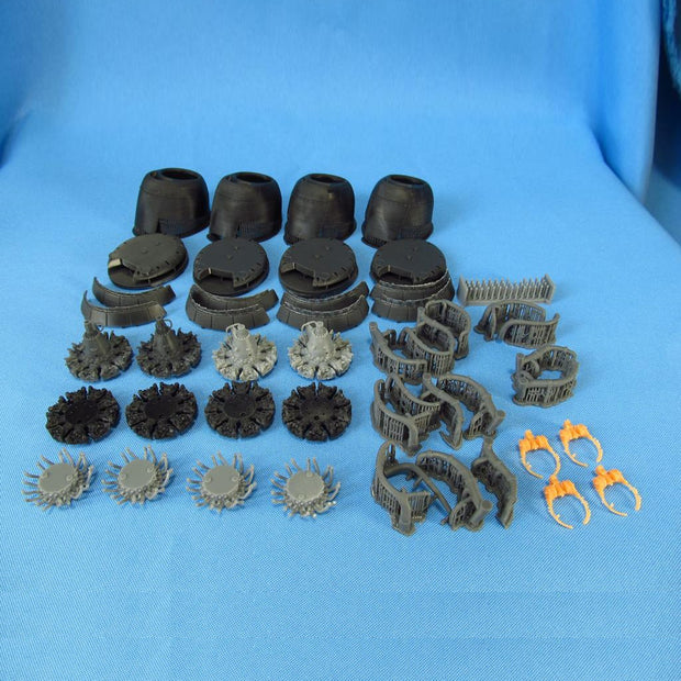 Boeing B-29 Superfortress, Detailing set Engines with Cowlings (3D-Printed) Scale 1:48 (Recommended for kit: Revell, Monogram) Metallic Details MDR48111 - For Aircraft Model Kit