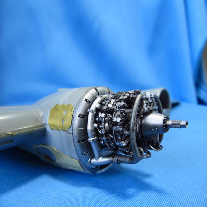 Boeing B-29 Superfortress, Detailing set Engines with Cowlings (3D-Printed) Scale 1:48 (Recommended for kit: Revell, Monogram) Metallic Details MDR48111 - For Aircraft Model Kit
