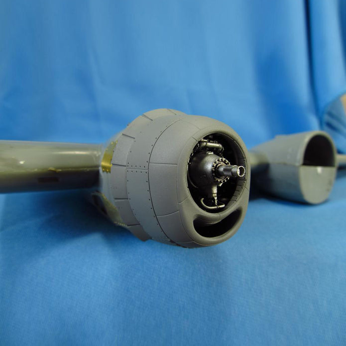 Boeing B-29 Superfortress, Detailing set Engines with Cowlings (3D-Printed) Scale 1:48 (Recommended for kit: Revell, Monogram) Metallic Details MDR48111 - For Aircraft Model Kit