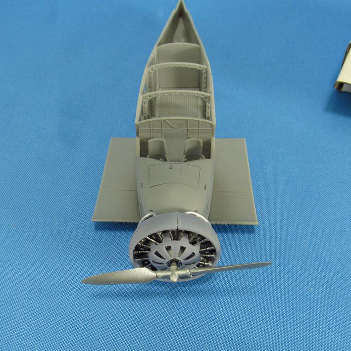Junkers W,34, Detailing set Engine (3D-Printed) Scale 1:48 (Recommended for kit: MikroMir) Metallic Details MDR48115 - For Model Aircraft Kits