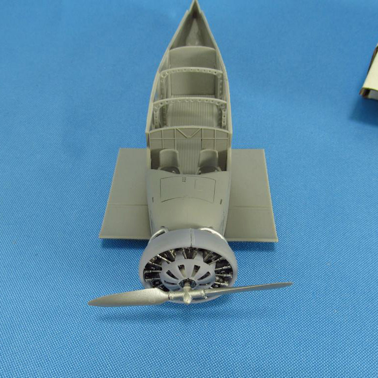 Junkers W,34, Detailing set Engine (3D-Printed) Scale 1:48 (Recommended for kit: MikroMir) Metallic Details MDR48115 - For Model Aircraft Kits