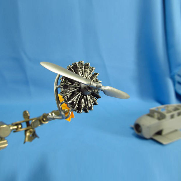 Junkers W,34, Detailing set Engine (3D-Printed) Scale 1:48 (Recommended for kit: MikroMir) Metallic Details MDR48115 - For Model Aircraft Kits