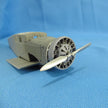Junkers W,34, Detailing set Engine (3D-Printed) Scale 1:48 (Recommended for kit: MikroMir) Metallic Details MDR48115 - For Model Aircraft Kits