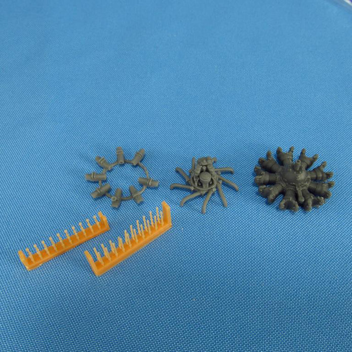 Junkers Ju-52, Detailing set Engines (3D-Printed) Scale 1:48 (Recommended for kit: Revell, Monogram) Metallic Details MDR48117 - For Model Kits Aircraft