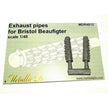 Bristol Beaufighter. Exhaust Pipes (for Tamiya) Scale 1:48 Metallic Details MDR4812