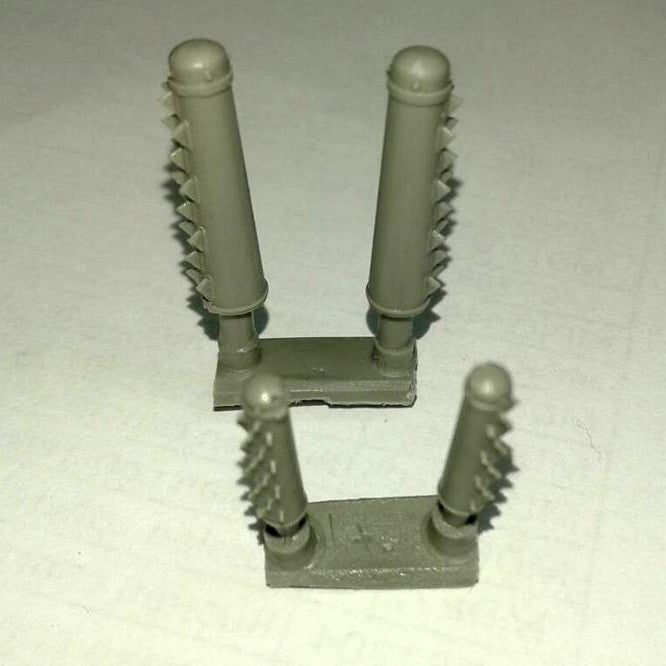 Bristol Beaufighter. Exhaust Pipes (for Tamiya) Scale 1:48 Metallic Details MDR4812