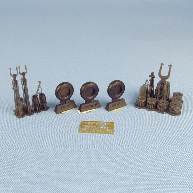 Harrier GR Mk,7/9, Landing Gears with Wheels (for Hasegawa) Scale 1:48 Metallic Details MDR48133