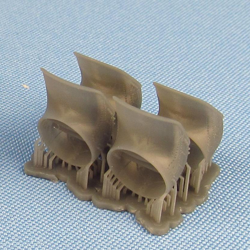 Harrier GR1/GR3, Swiveling Nozzles (3D-Printed) Scale 1:48 (Recommended for kit: Kinetic) Metallic Details MDR48135 - For Models Aircraft Kits