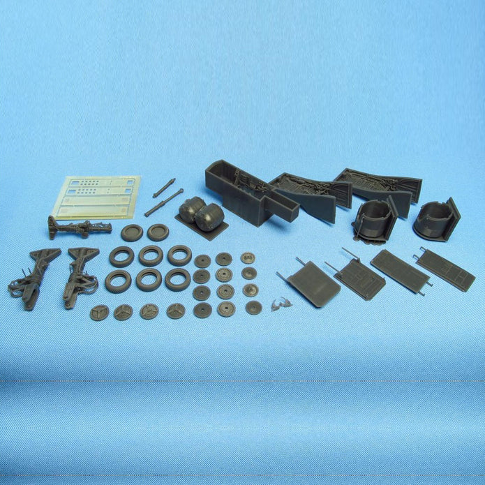 Lockheed SR-71 Blackbird, Landing Gears, Wheel Bays, Wheels (for Revell) Scale 1:48 Metallic Details MDR48138