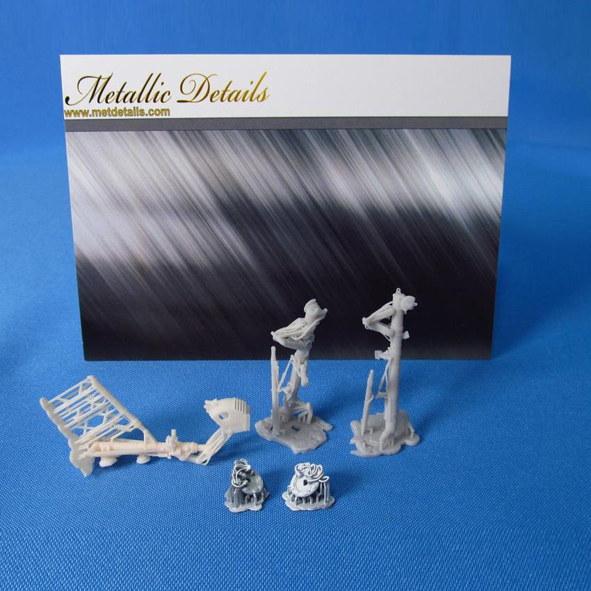 Sukhoi Su-27, Landing Gears (for Great Wall Hobby) Scale 1:48 Metallic Details MDR48142