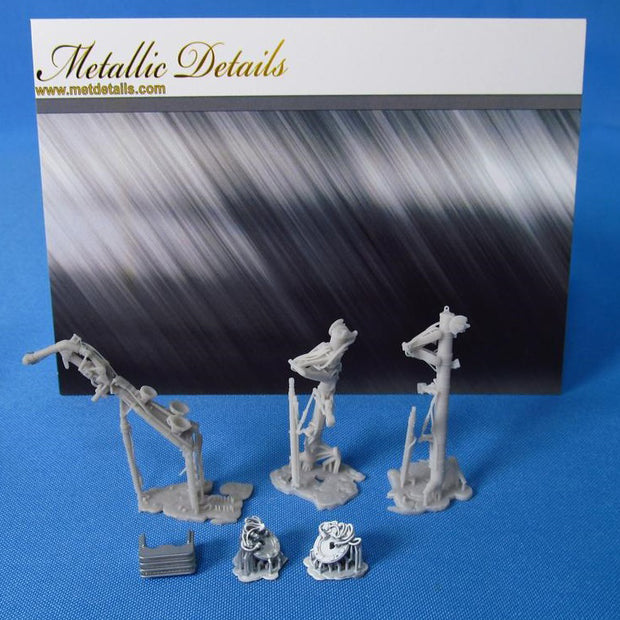 Sukhoi Su-30SM, Landing Gears (for Kitty Hawk) Scale 1:48 Metallic Details MDR48144