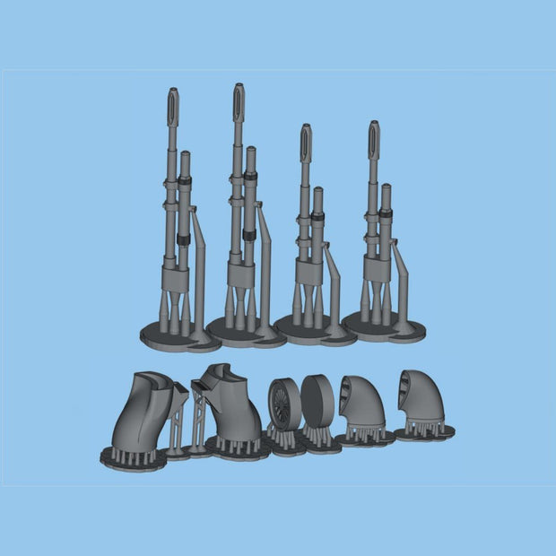 OV-10A Bronco, Detailing set Exterior (3D-Printed) Scale 1:48 (Recommended for kit: ICM) Metallic Details MDR48147 - For Aircraft Model Kits