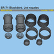 SR-71 Blackbird, Detailing set Jet Nozzels (Resin, 3D-Printed) Scale 1:48 (Recommended for kit: Revell) Metallic Details MDR48149 - For Model Kit Aircraft